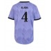 Billige Real Madrid David Alaba #4 Bortetrøye Dame 2022-23 Kortermet